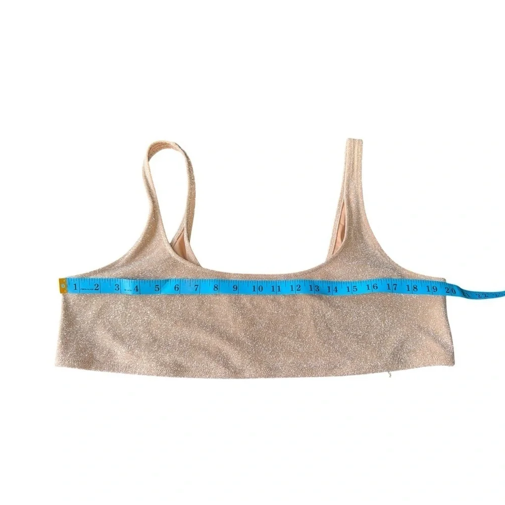 NWT Skims Glitter Swim Scoop Top 3X Crop Top / bralette